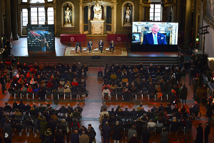 Patron of the Campaign for Wool, HRH The Prince of Wales, delivering a recorded message for the textile trade: “Only wool provides the ultimate reassurance of sustainability.”